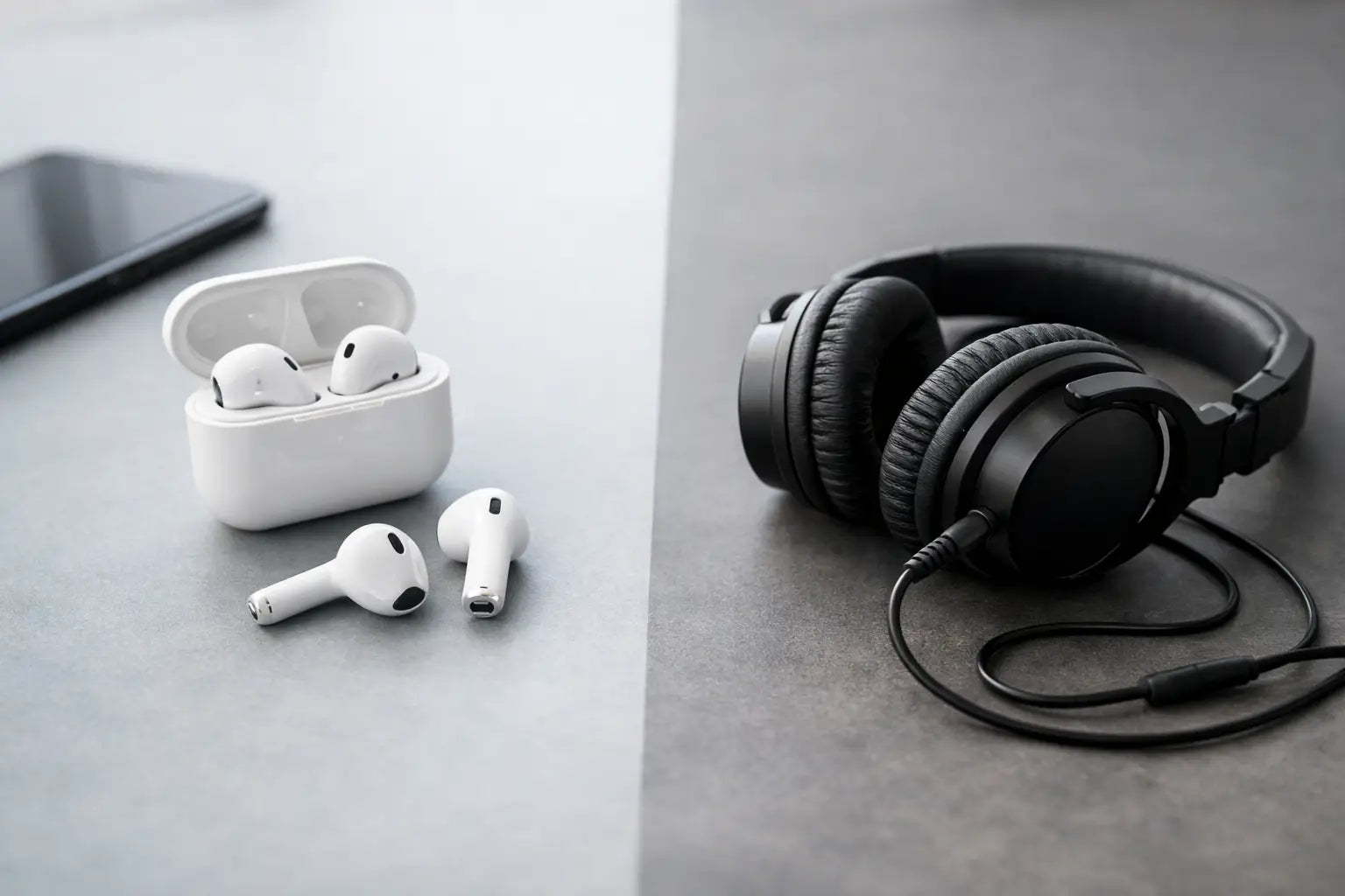 Wireless Earbuds vs Wired Headphones