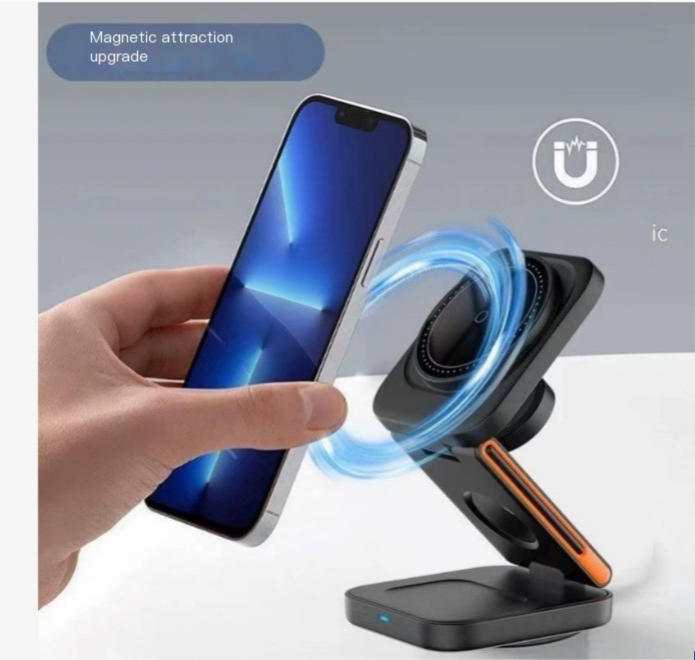 Fast Charger for Android & iPhone — 3-in-1 Wireless USB-C Quick Charge, Compatible with All Devices