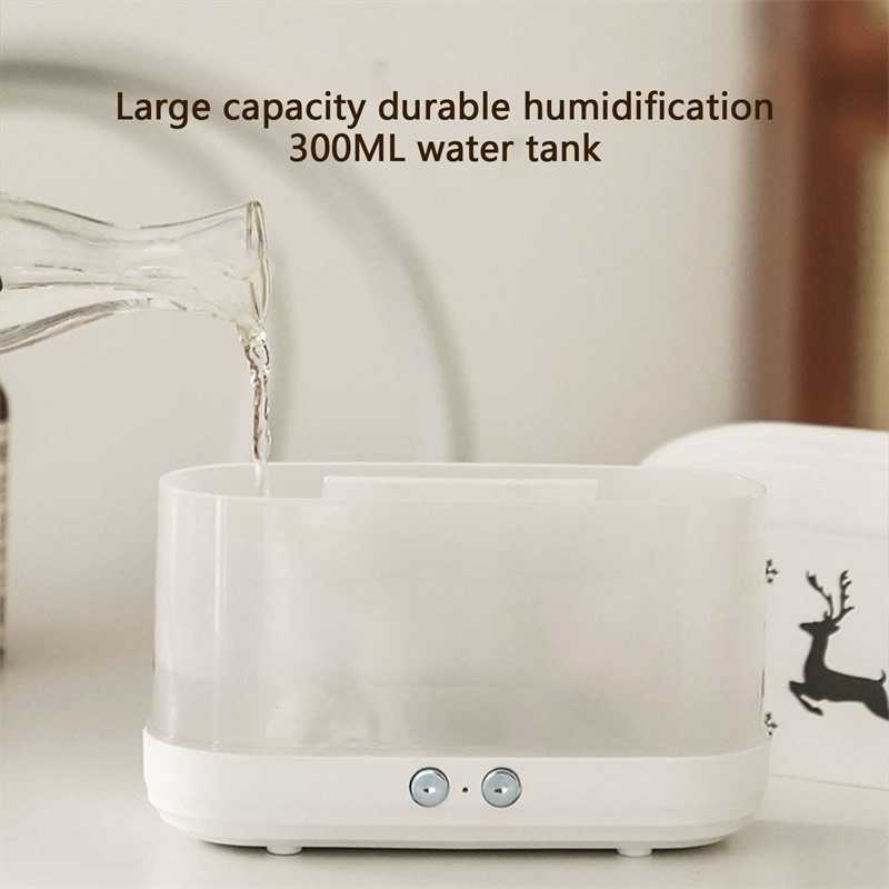 elk flame humidifier diffuser mute household atmosphere lamp - 