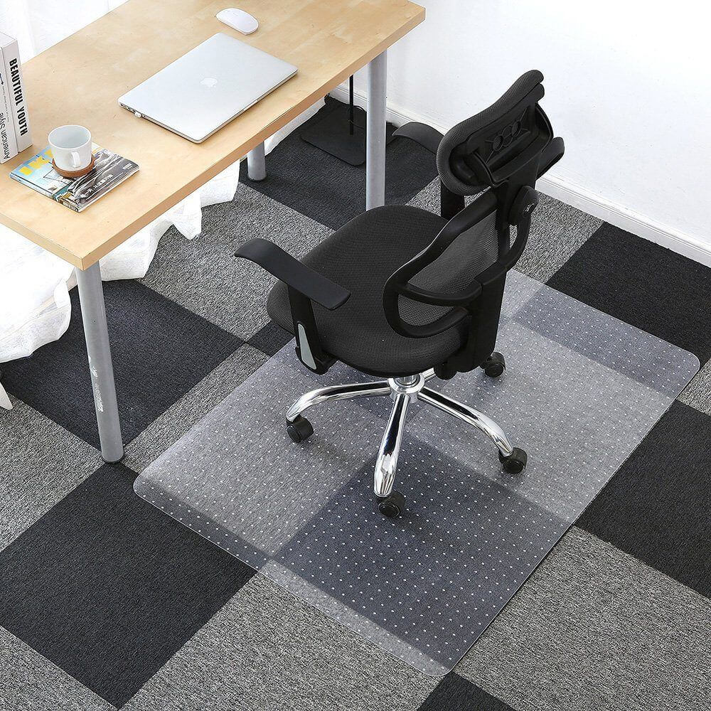 premium wicker office chair mat 30 x 48 durable carpet protector for home and gaming spaces - 