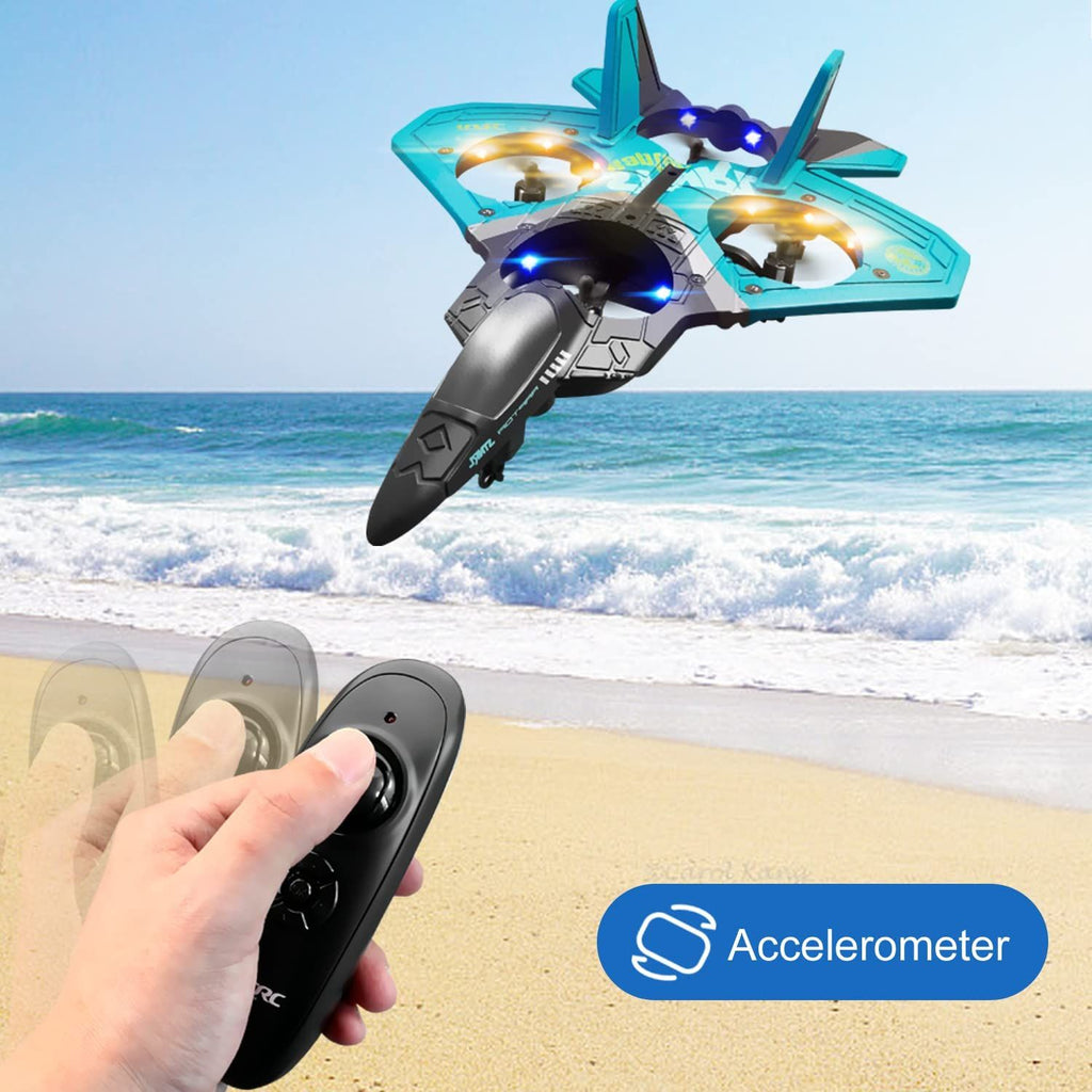 4drc v17 advanced remote control plane 2 4ghz 6ch epp model for kids adults gravity sensing stunts and light up features