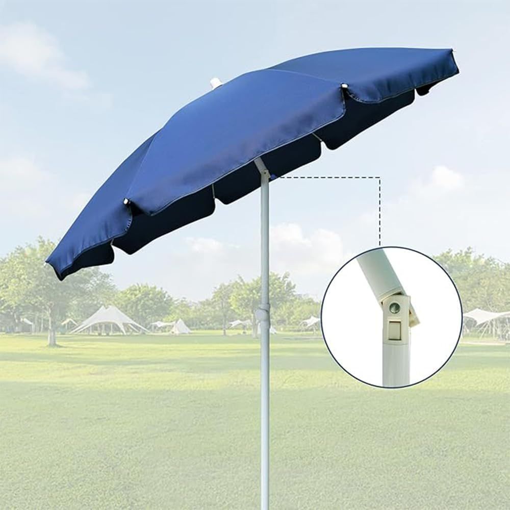 6ft patio umbrella tilt 6FT Portable Picnic Outdoor Canopy Sunshade Beach Umbrella with Tilt F – RGD Essentials Market