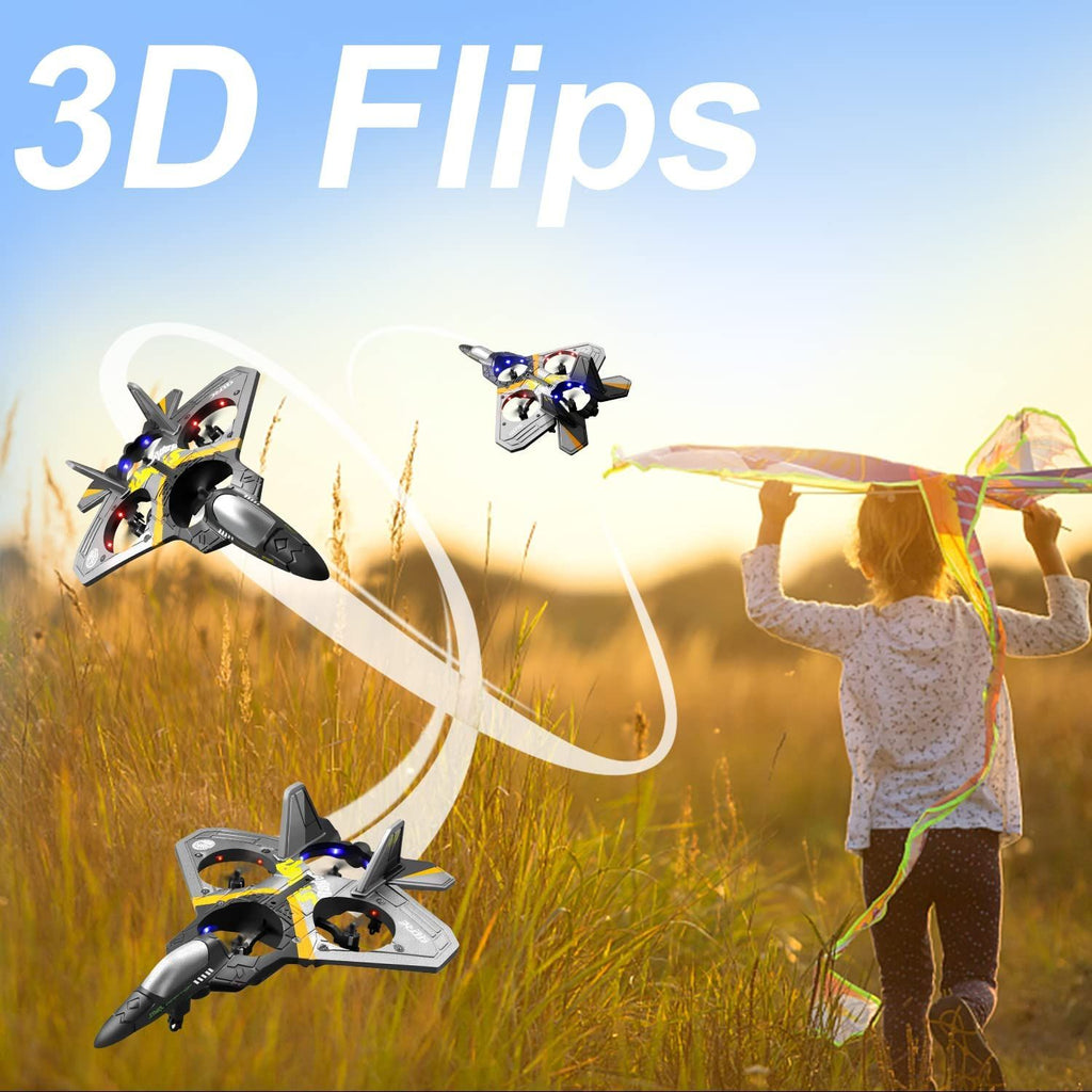 4drc v17 advanced remote control plane 2 4ghz 6ch epp model for kids adults gravity sensing stunts and light up features