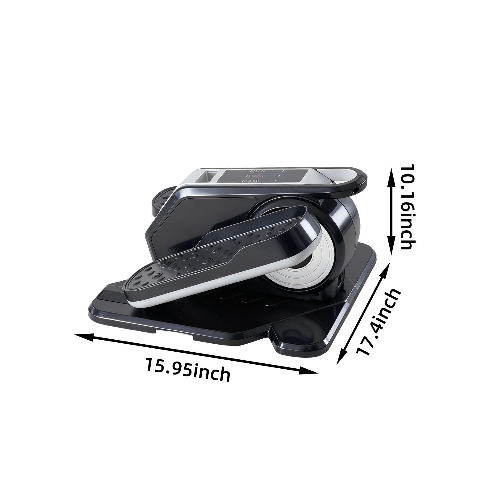 whisper quiet under desk elliptical machine with led display for home office workouts - 