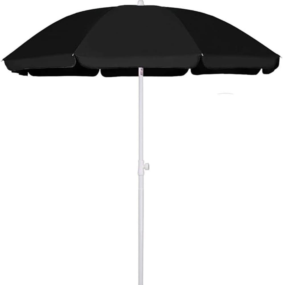 6ft portable picnic outdoor canopy sunshade beach umbrella with tilt function small patio umbrella upf 50 protection gar