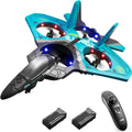 4drc v17 advanced remote control plane 2 4ghz 6ch epp model for kids adults gravity sensing stunts and light up features