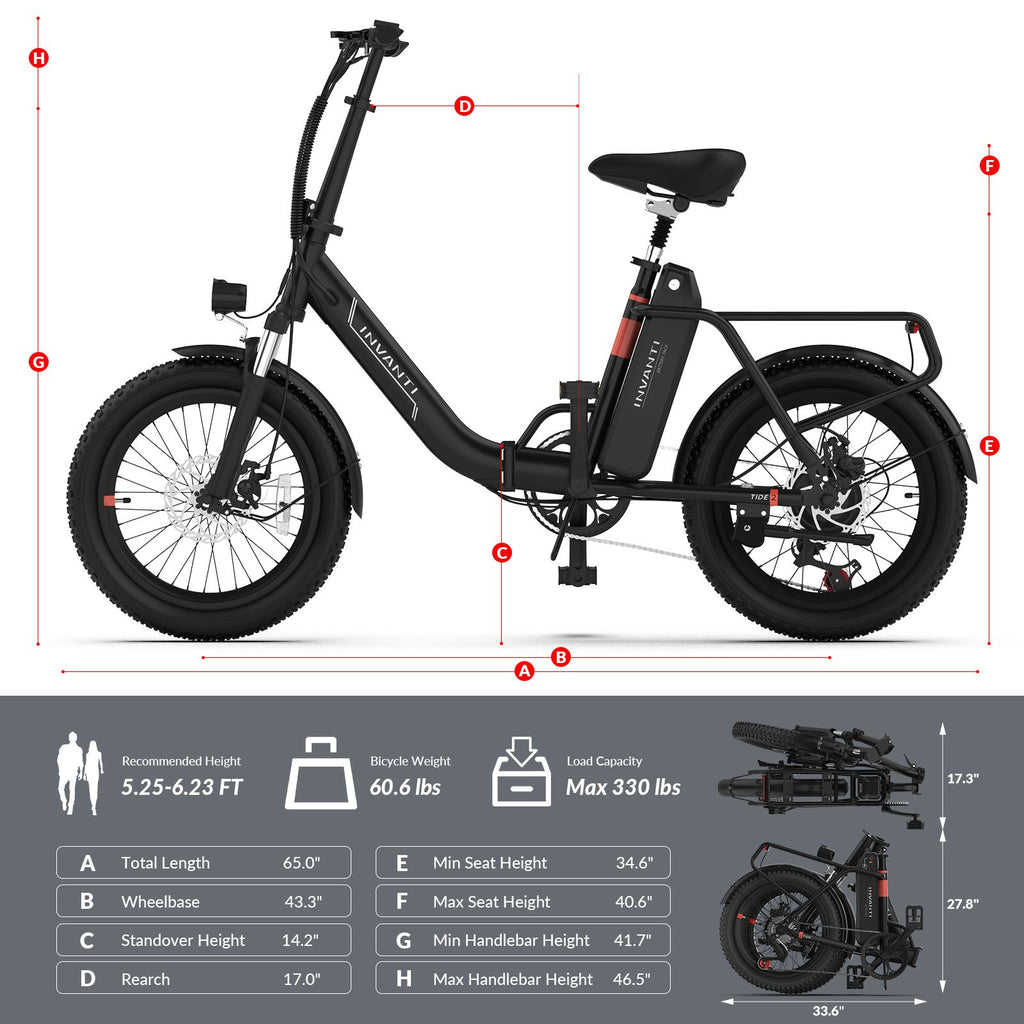 Invanti EB11 electric bike parked outdoors, full bike profile view