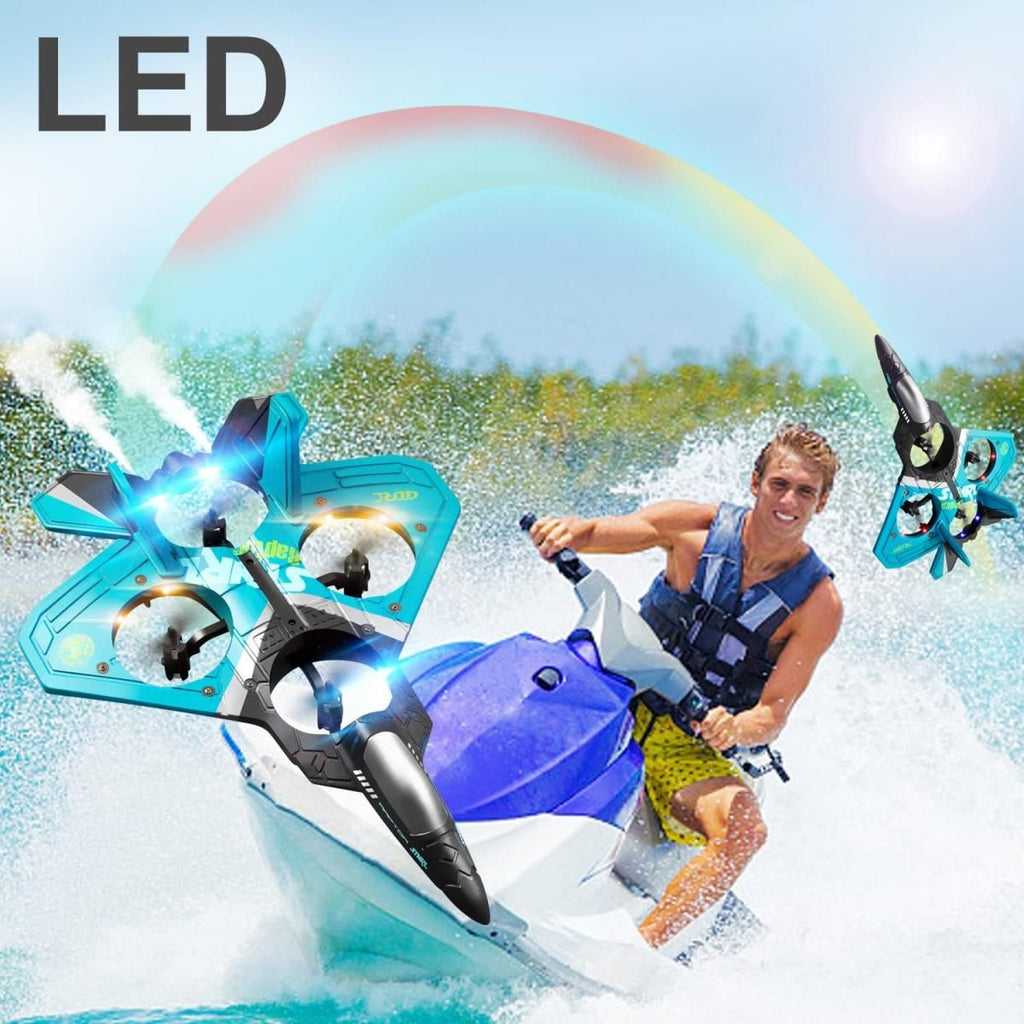 4drc v17 advanced remote control plane 2 4ghz 6ch epp model for kids adults gravity sensing stunts and light up features
