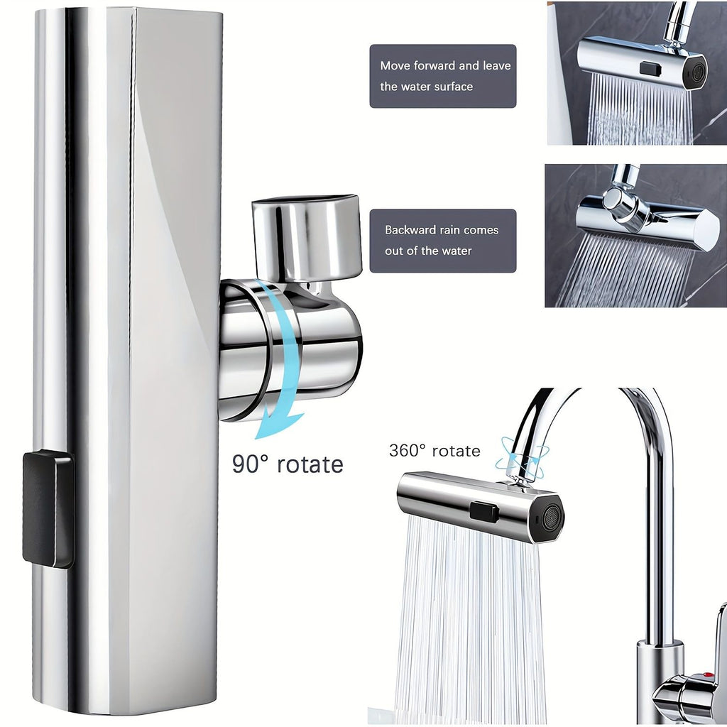 3 in 1 large scale 360 waterfall kitchen faucet touch controlled swivel spout extender for kitchen sink vegetable and fr