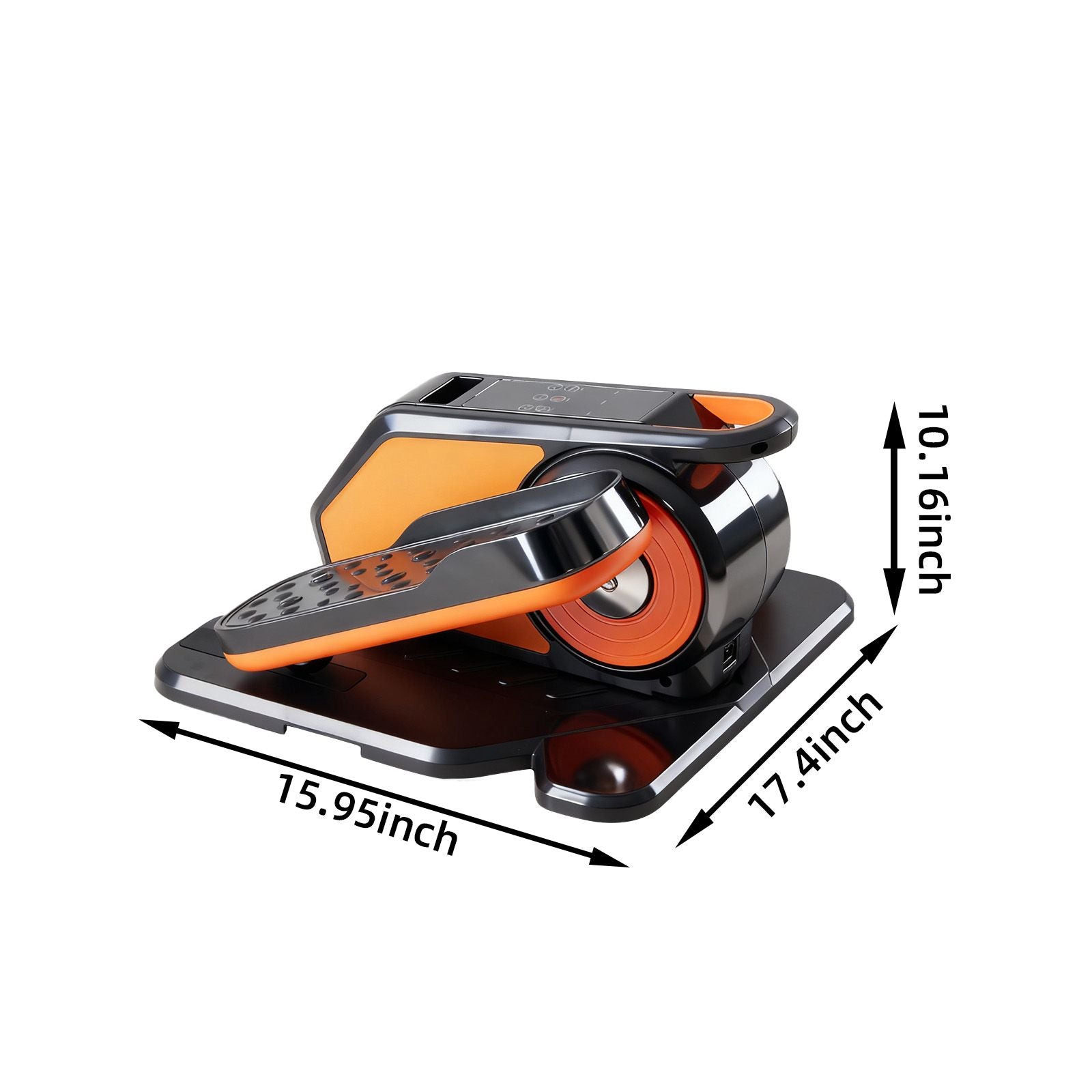 whisper quiet under desk elliptical machine with led display for home office workouts - 