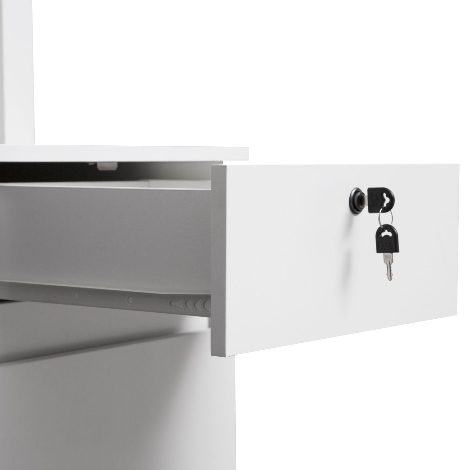 versatile white desk with hutch and bookshelf equipped with charging ports drawers for home office and study needs - ima